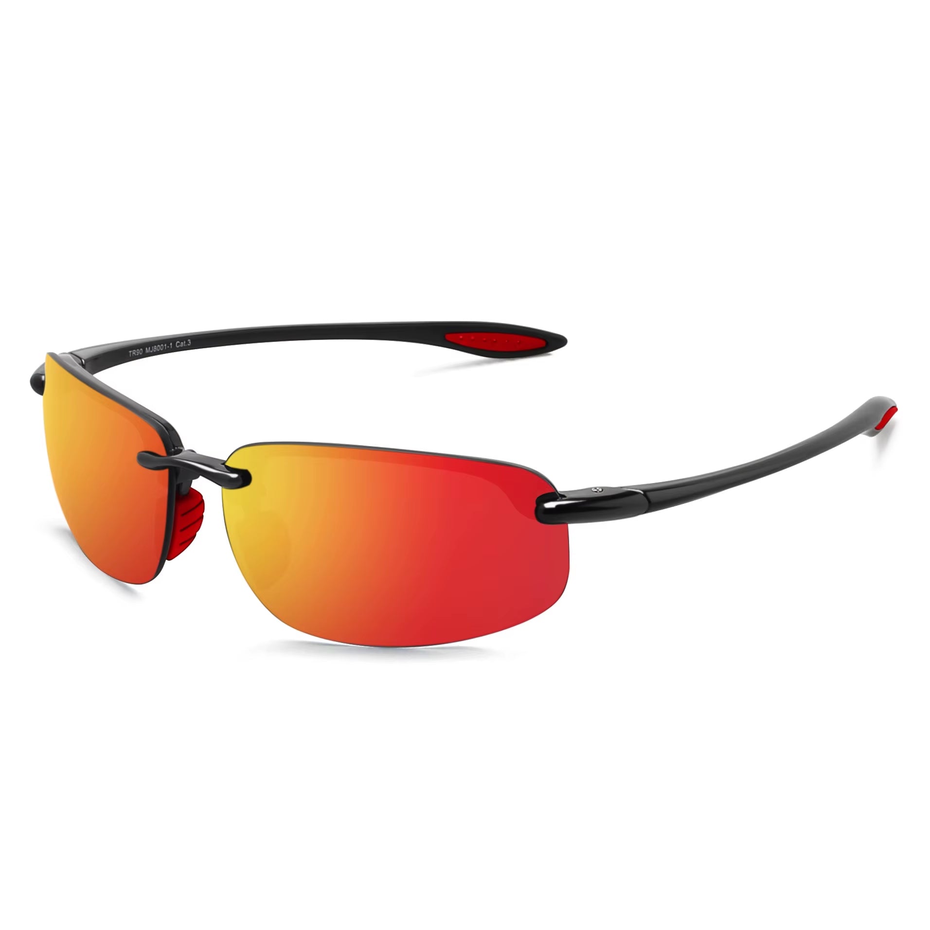 JULI Matrix Classic Sports Sunglasses for Men and Women Driving and Running Rimless Ultralight Frame Sun Glasses Men UV400
