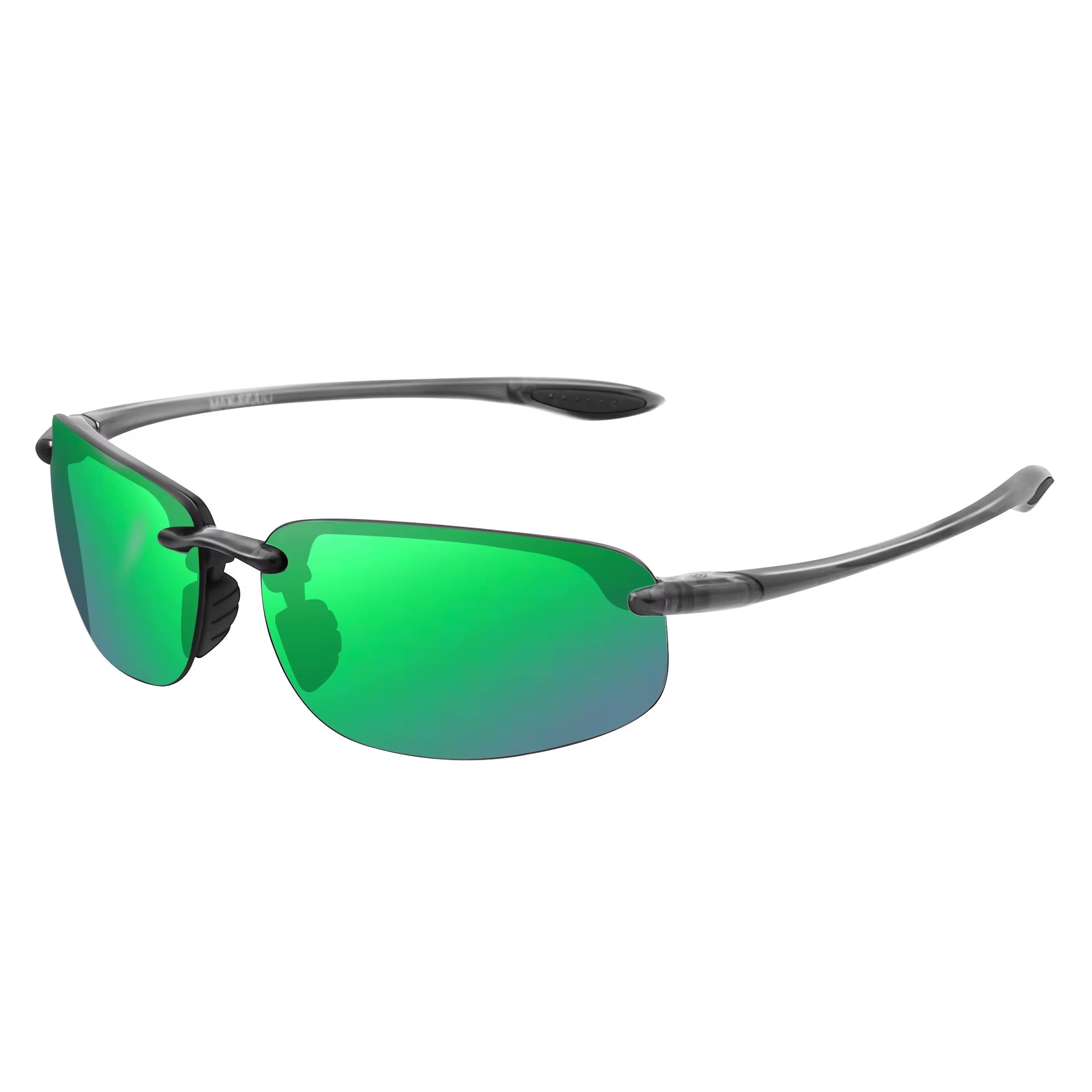 JULI Matrix Classic Sports Sunglasses for Men and Women Driving and Running Rimless Ultralight Frame Sun Glasses Men UV400