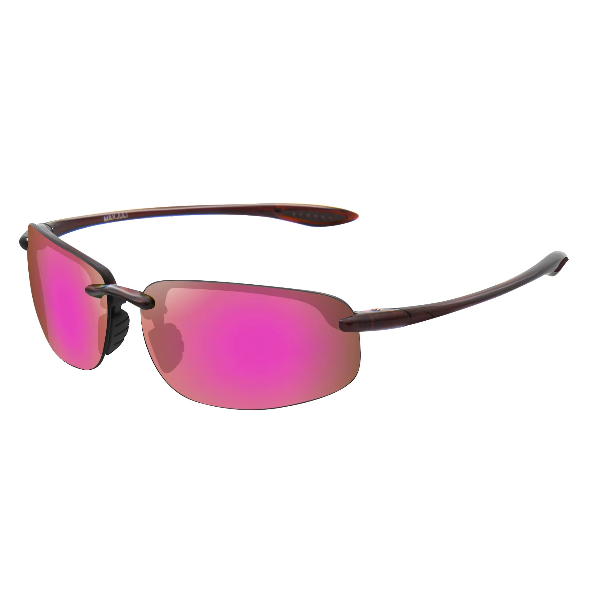 JULI Matrix Classic Sports Sunglasses for Men and Women Driving and Running Rimless Ultralight Frame Sun Glasses Men UV400