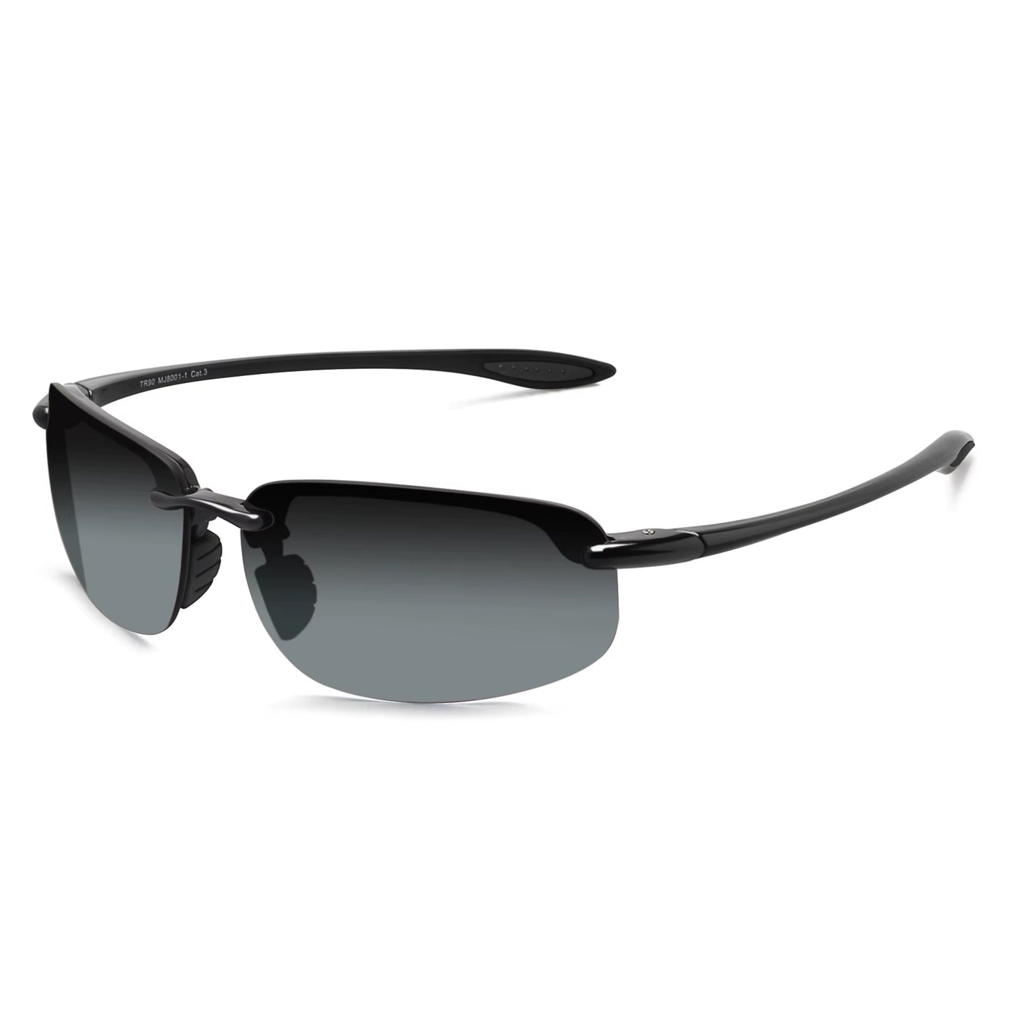 JULI Matrix Classic Sports Sunglasses for Men and Women Driving and Running Rimless Ultralight Frame Sun Glasses Men UV400