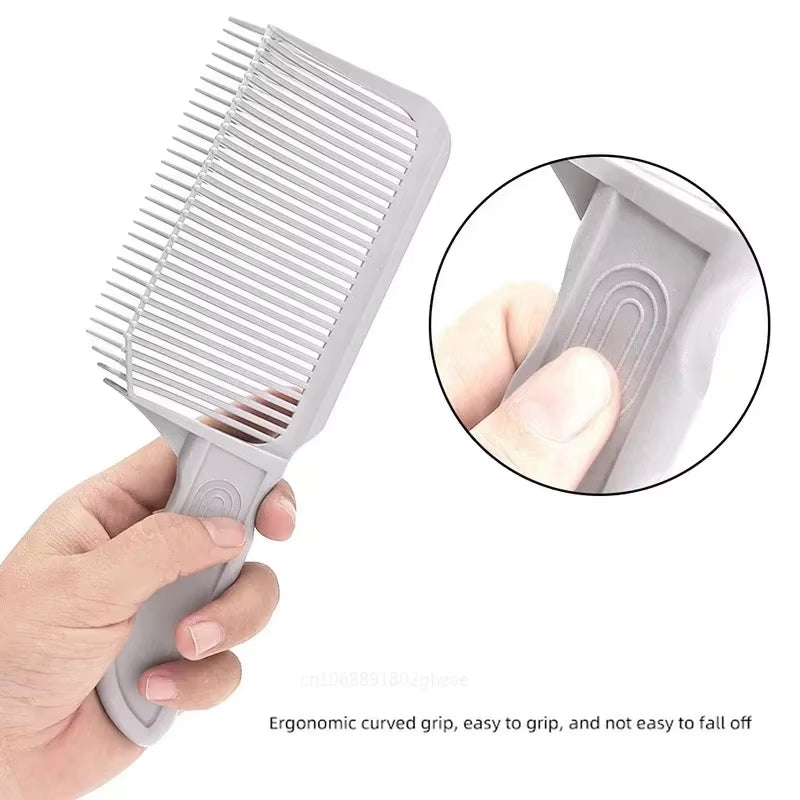 Fading Comb Professional Hairdresser Mixed Flat Headed Men'S Hair Comb anti Heat Fade Brush Men'S Hair Comb Salon Styling Tool