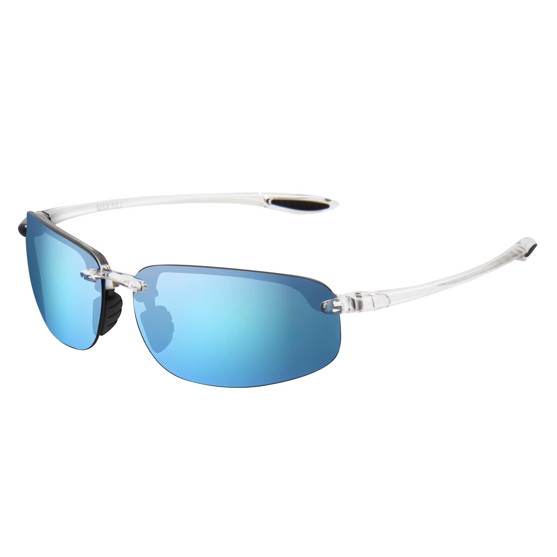 JULI Matrix Classic Sports Sunglasses for Men and Women Driving and Running Rimless Ultralight Frame Sun Glasses Men UV400