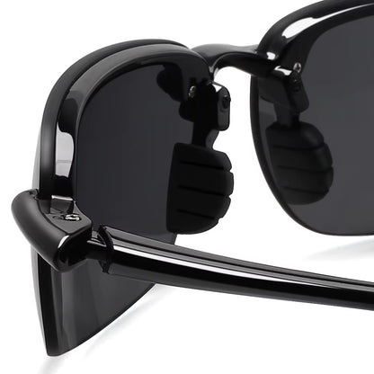 JULI Matrix Classic Sports Sunglasses for Men and Women Driving and Running Rimless Ultralight Frame Sun Glasses Men UV400